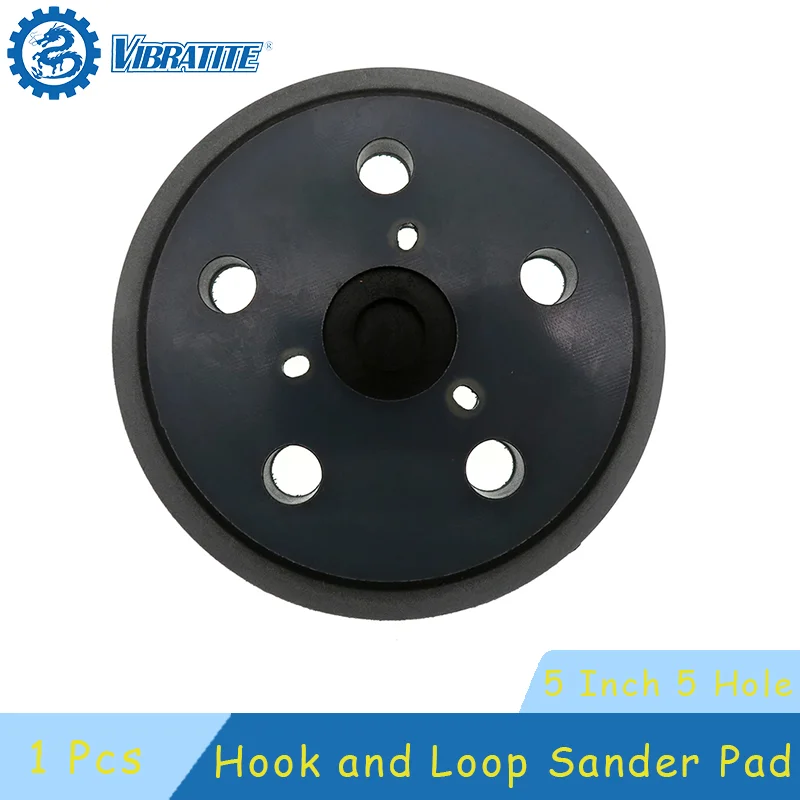 5-Zoll-Klett-Schleifpad, 1 Stück Trägerplatte zum Polieren von PORTER-CABLE 333 und 333 VS Random Orbit Sanders – Ersatz Image
