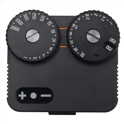 Photometer Light Meter II Cold Shoe for DSLR Film Camera Light Meter 12 Shutter Speed Photography Accessories(Black)