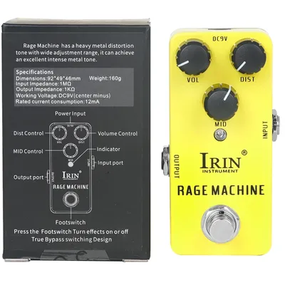IRIN Rage Machine E-Gitarre Effektpedal Heavy Metal Distortion Tone Effekt True Bypass Pedal RS-16 Gitarrenzubehör
