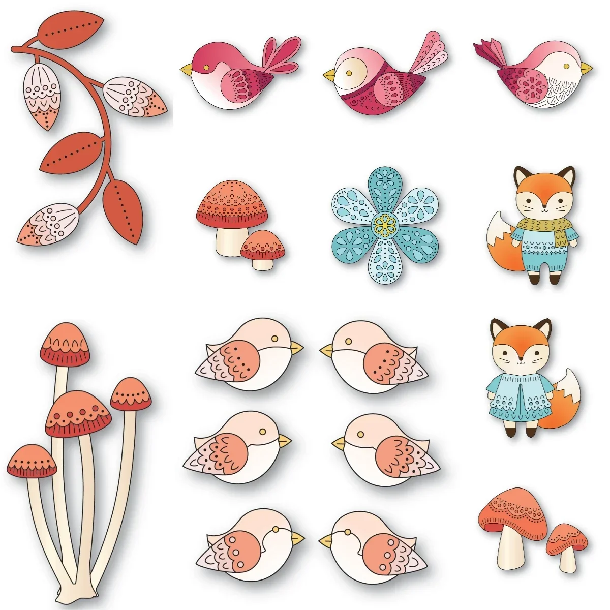 Button Mushrooms 2025 New Metal Cutting Dies For Craft Embossing Make Paper Greeting Card Making Template DIY Handmade