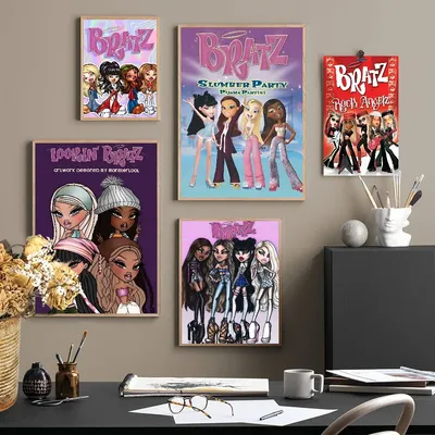 1PC B-Bratz Movie TV Show Anime Poster Movie Sticky Posters Retro Kraft Paper Sticker Room Bar Cafe Aesthetic Art Wall Painting