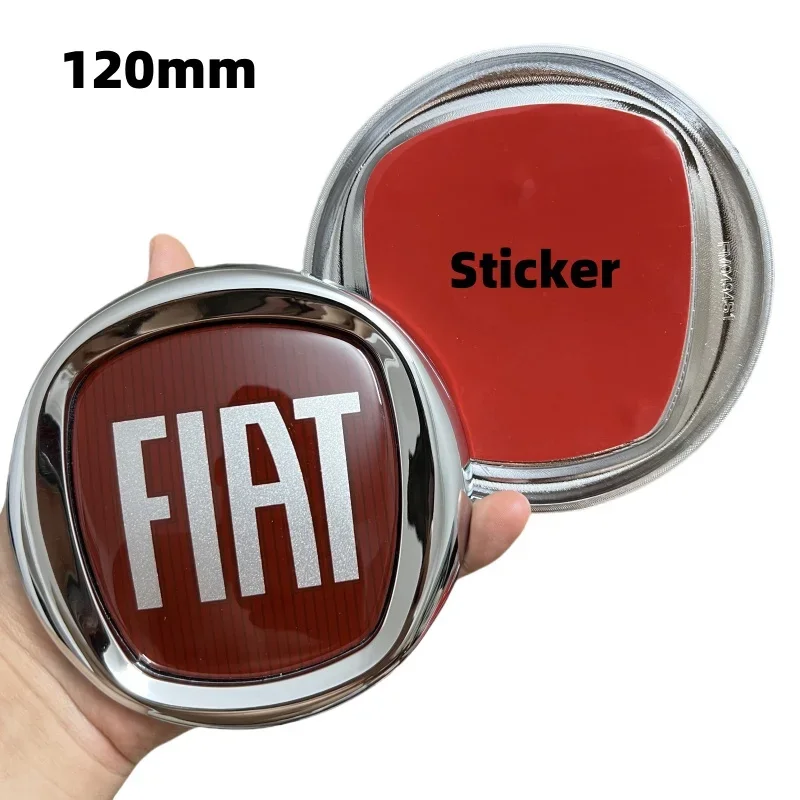 1 pièces 95mm/120mm Fiat Badges avant et arrière-emblèmes 2/3 broches pour Fiat 500, Panda, Punto, Grande Punto, Doblo, Ducato