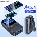 2 in 1 Bluetooth 5.4 Ricevitore Audio Trasmettitore 3.5MM AUX TF Card Musica Stereo Display A LED Adattatore Wireless Con Microfono Per Auto TV