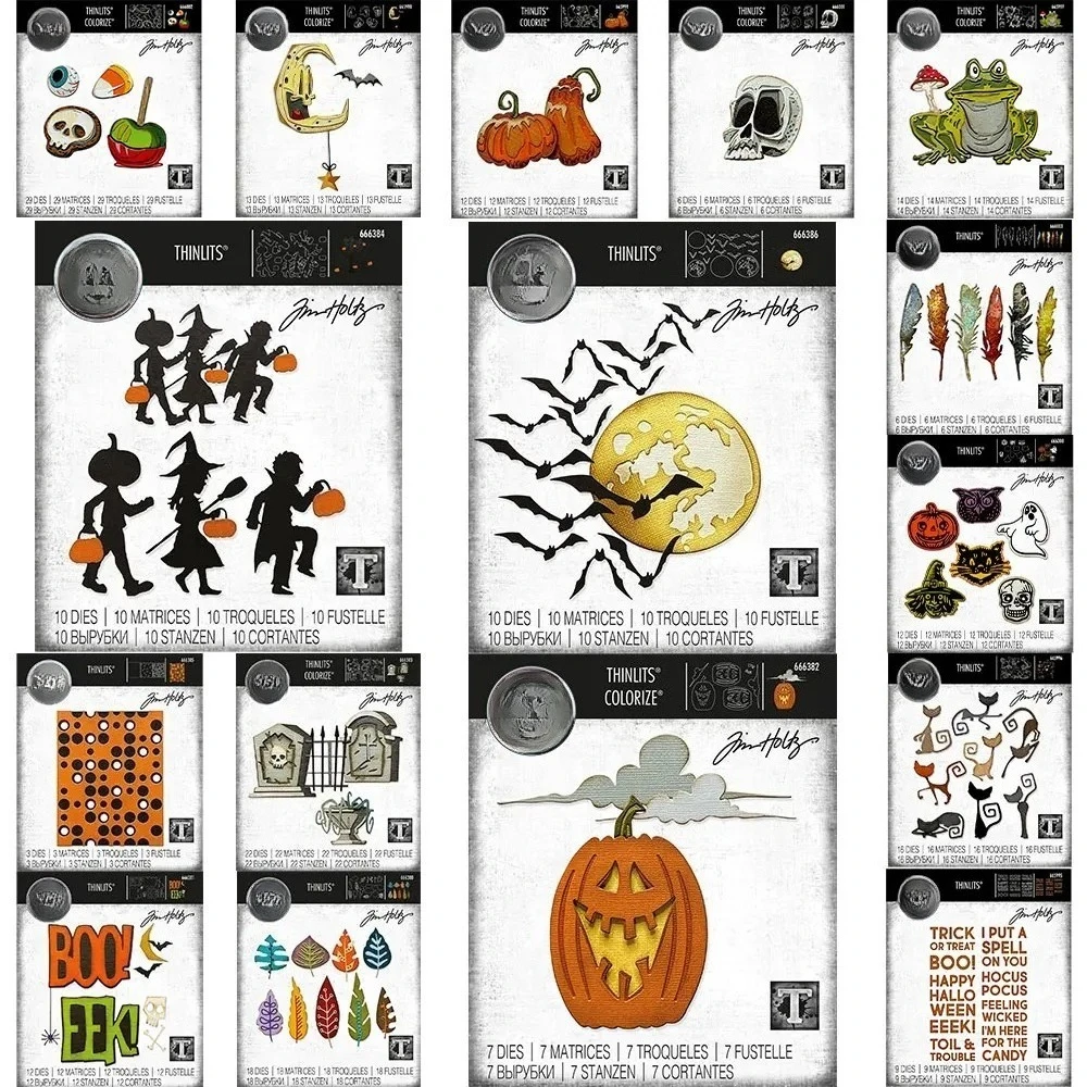 Happy Halloween Night Pumpkin Metal Cutting Dies for DIY Scrapbooking Craft Stencil Decoration Embossed Paper Card Die