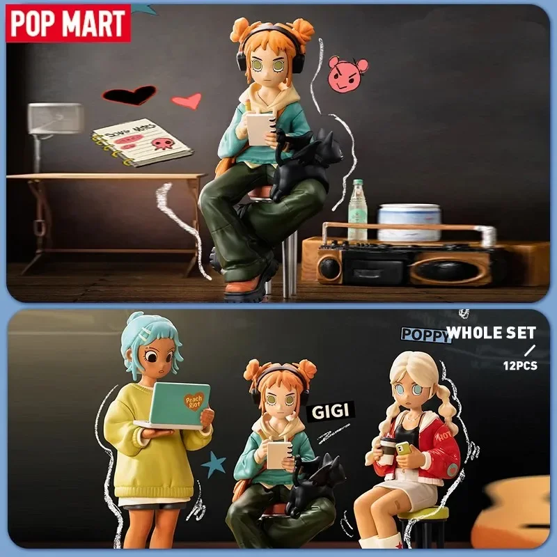 POP MART Peach Riot Rise Up Series Blind Box Spielzeug Guess Bag Mystery Box Mistery Caixa Actionfigur Surpresa Niedliches Modell Geburtstag