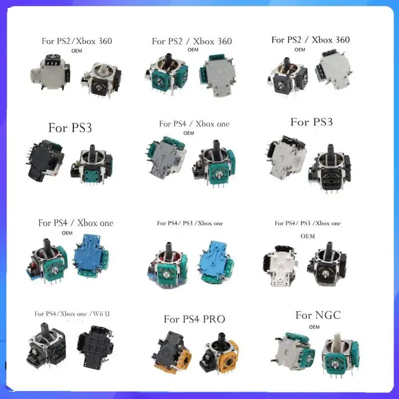 1PC 3D Analog Joystick Thumb Sticks Replacement Repair Parts for PS3/PS4/PS5/Switch Pro Controller Repair Accessories