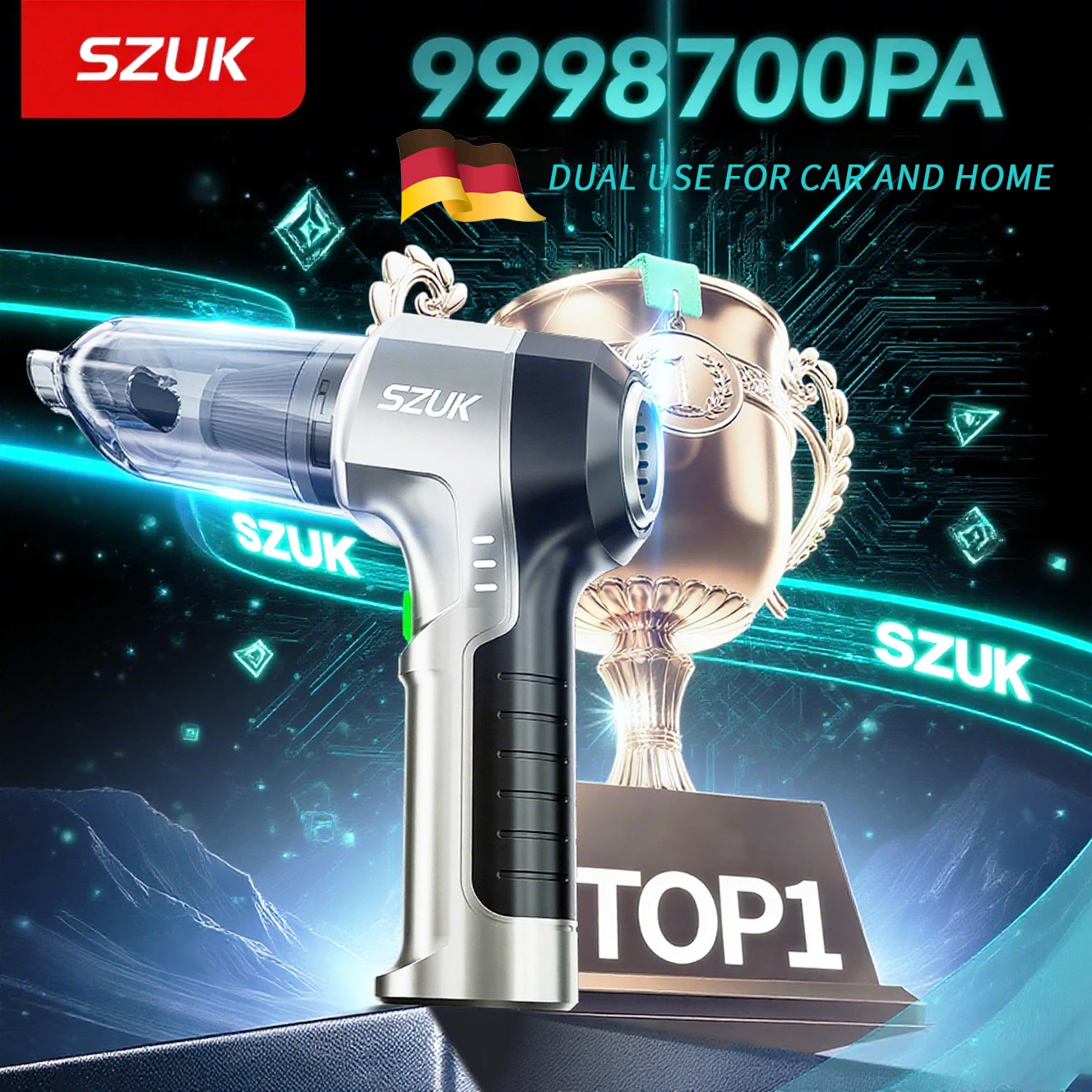 SZUK 9998700PA aspirateur de voiture sans fil Mini Machine de nettoyage à forte aspiration aspirateur Portable pour voiture maison aspirateurs sans fil aspirateur pour voiture aspirateur maison