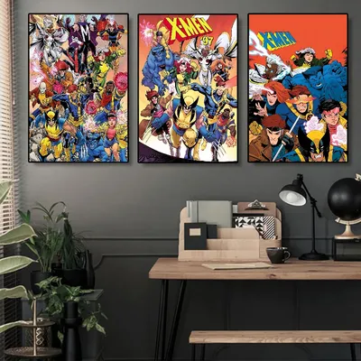 X-X-Men Anime Good Quality Prints And Posters Vintage Room Home Bar Cafe Decor Aesthetic Art Wall Painting