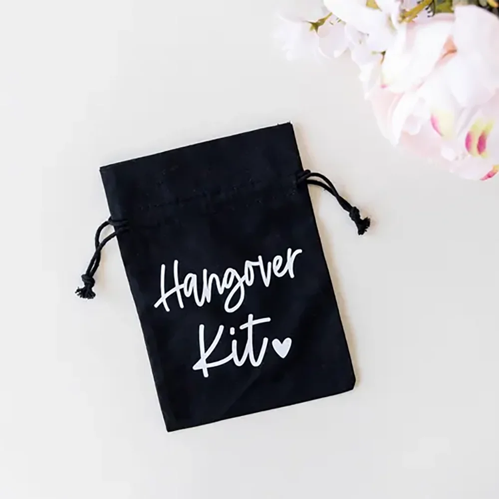 5Pcs Hangover Kit Bags Bachelorette Party Favors Bachelorette Survival Kit Drawstring Bag Bridal Shower Wedding Gift Nash Bash