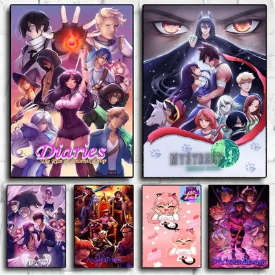 Game Aphmau Whitepaper Poster Waterproof Paper Sticker Coffee House Bar Aesthetic Art Wall Painting