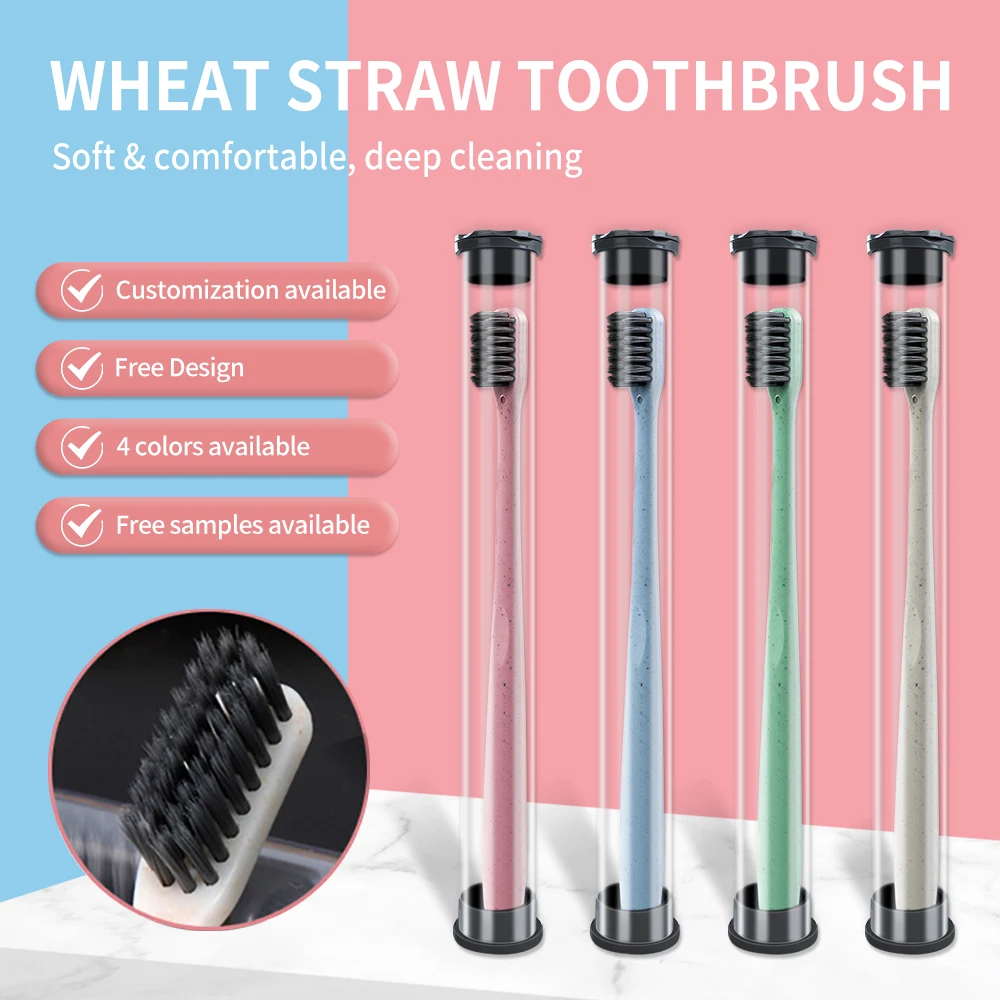 4 stücke Nano Weiche Zahnbürste Tiefen Reinigung Mundhygiene Silikon Borsten Zahnbürste Sanft Für Zahnfleisch Ultra Feine Erwachsene Zahnbürste Image