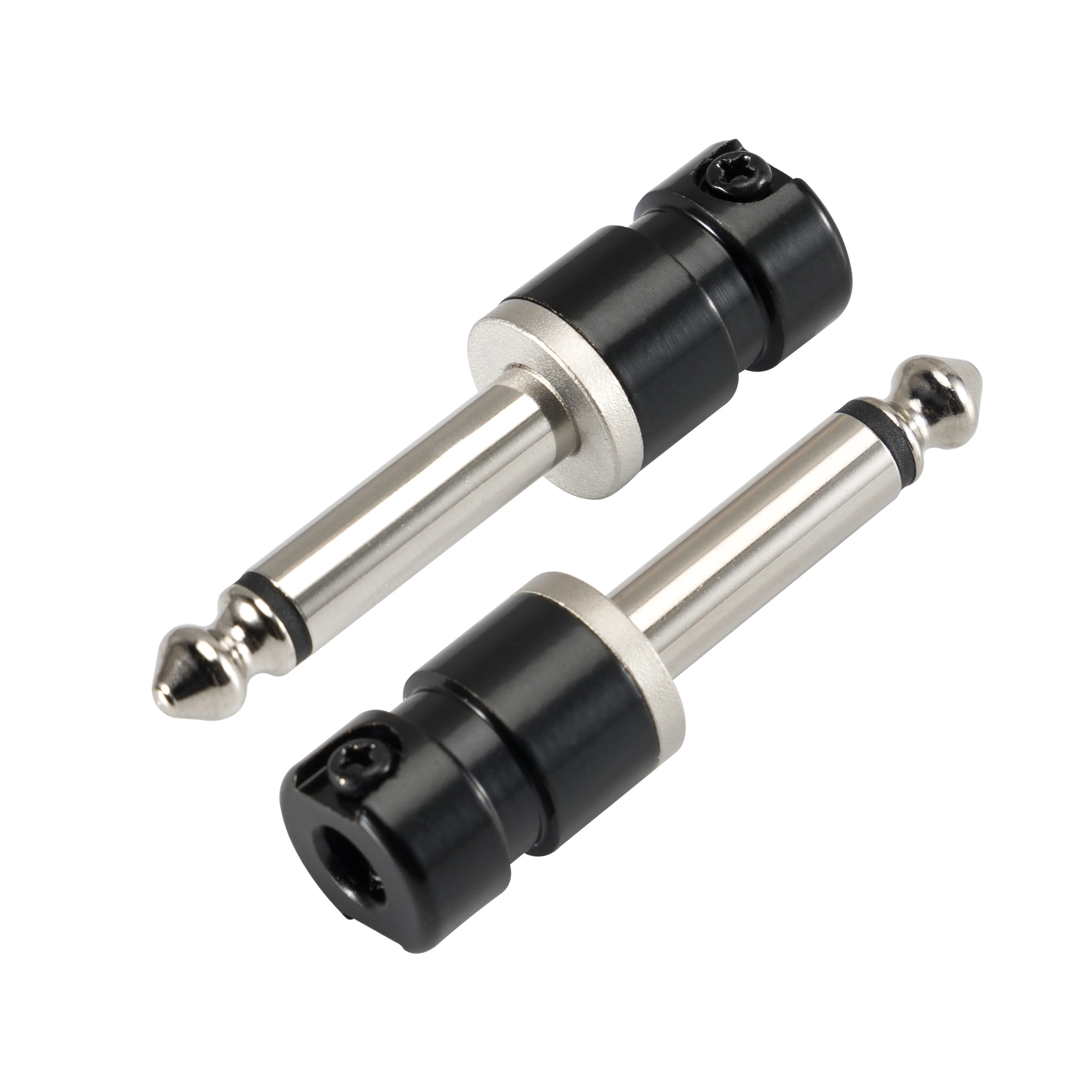 Pro C Mini Short Barrel 1/4 Zoll 6,35 mm Stecker Klinkenstecker Schwarz Nickel für Audio Gitarre Patchkabel TS TRS Image