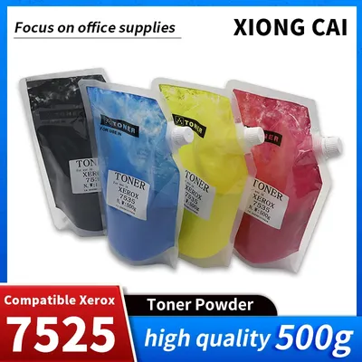 500g WC7525 Toner Powder for Xerox c220/c3300/c4300/400/360/320/3540/3530/3250/3140/4350/7728/7328 Color Refill Toner Cartridge