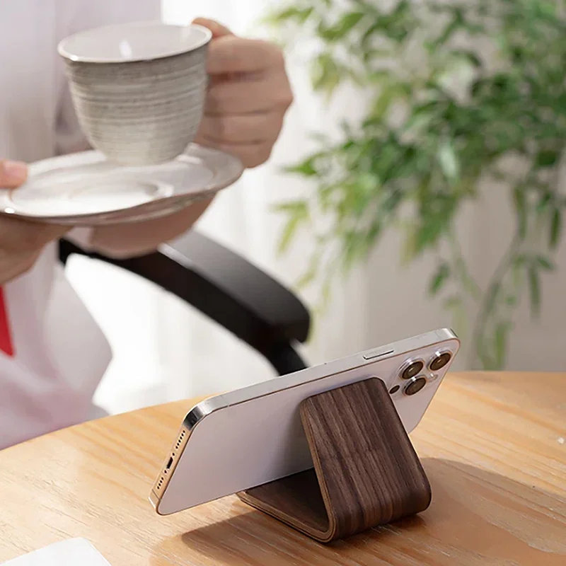 1/2 pièces Support de téléphone en bois massif Support de Smartphone Mobile Support de tablette Support de téléphone Portable Support de téléphone Portable Support de téléphone Portable
