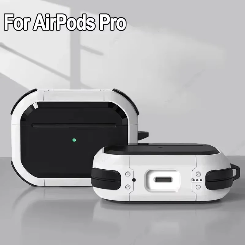 TPU-Headset-Hülle, stoßfeste Kopfhörerhülle, Headset-Hülle mit Schlüsselanhänger für AirPods Pro 2 1, AirPods 3 2 1, Kopfhörer-Hülle, Zubehör Image