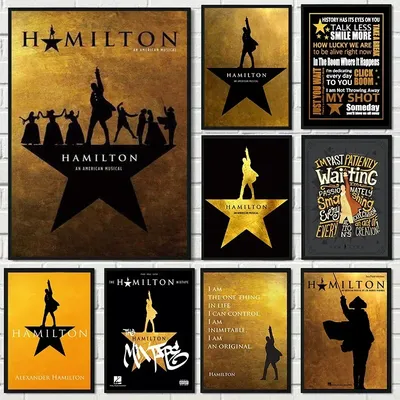 American musical Hamilton Canvas painting Alexander Hamilton Schuyler sisters Oil painting Wall painting Home theater decoration