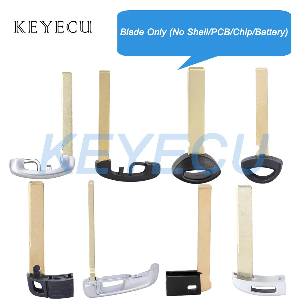 KEYECU for BMW CAS1 CAS3 CAS3+ FEM / BDC CAS4 CAS4+ 2002-2019 Smart Remote Car Key Fob Uncut Insert Emergency Key Blade