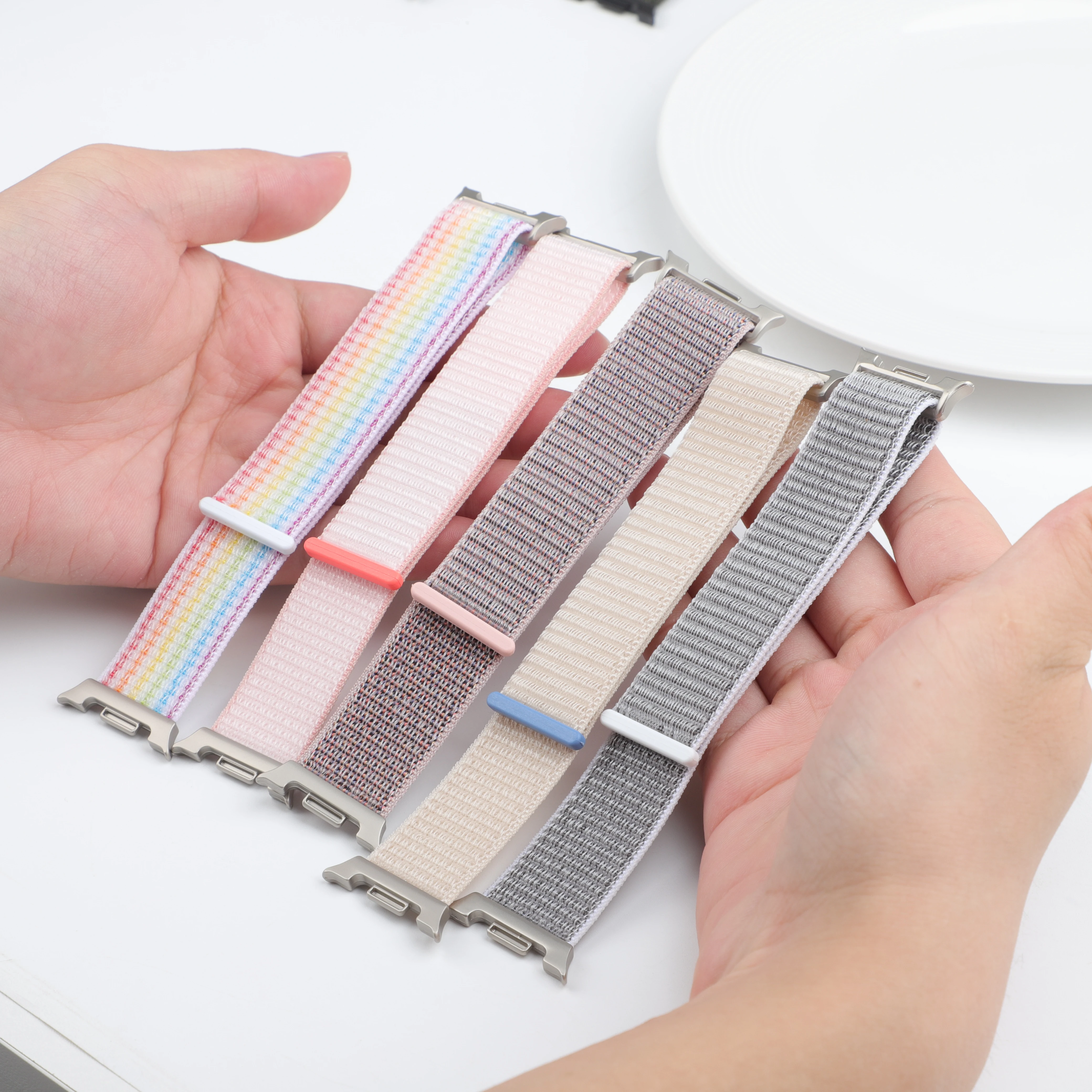 Nylon-Sportarmbänder für Samsung Galaxy Watch 8, klassisches Smartwatch-Zubehör, Handgelenk-Armband, Correa Galaxy Watch 8 40 mm 44 mm Band Image