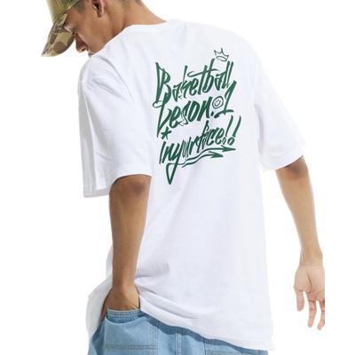 creamsodalab Basketball Lesson.1 Short Sleeve Tee White Green
