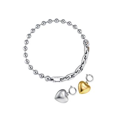 sentiments NO.240 NECKLACE heart pendant 2set
