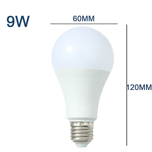 lampadine a led a19 5/9/15w non dimmerabili luminose e26/e27 edison lampadine a vite media per casa camera da letto cucina soggiorno ufficio lampada 4 pezzi