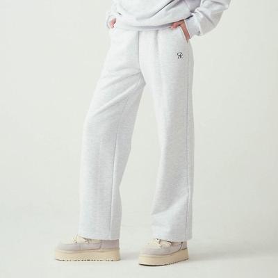 saltandchocolate SAC logo wide training pants melange gray 4W233Y001
