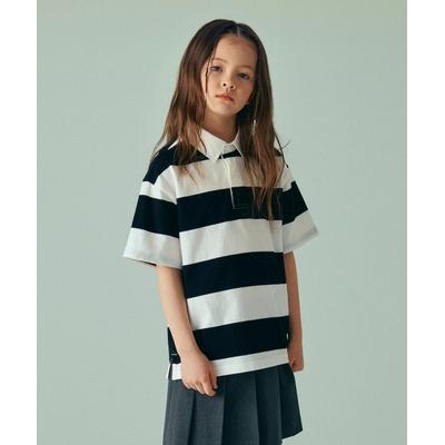 musinsastandardkids Striped Short Sleeve Rugby Shirt