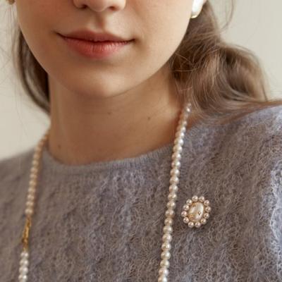 tatiana Milky Way Antique Pearl Brooch_BCH0093
