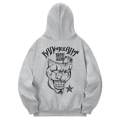 kan6312 KHG0096 Chicano Mask Fleece Hoodie