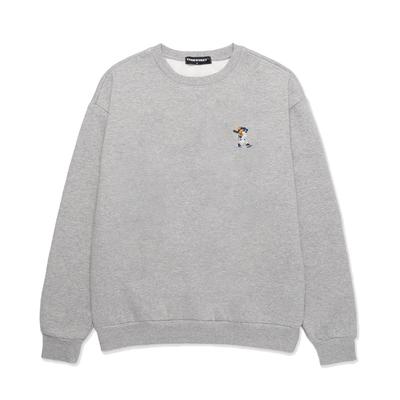 vannworks MINI BASEBALL BAER Overfit Man to Man Melange Gray