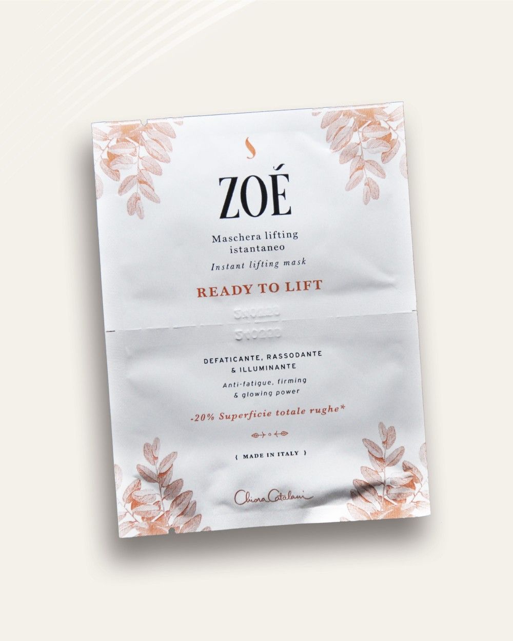 Zoé READY TO LIFT Maschera antirughe con Vitamina C e Peptidi - Effett