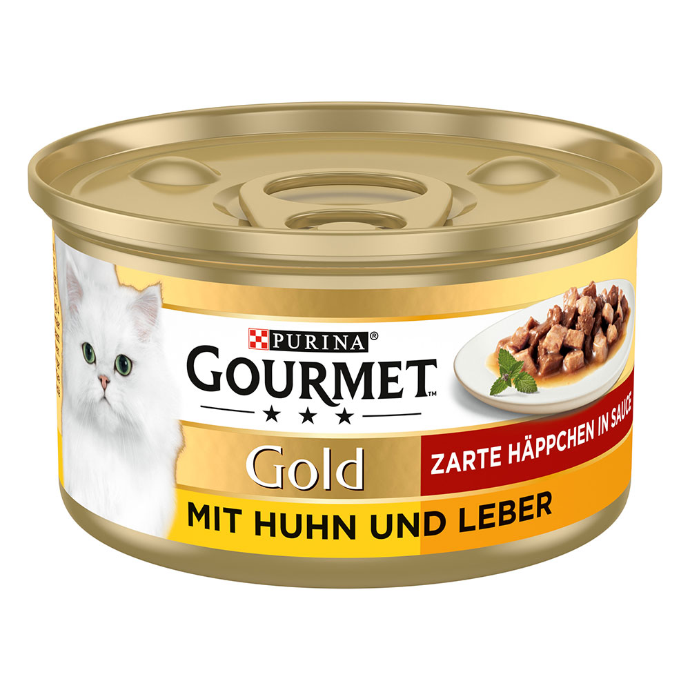 24x85g Les Noisettes poulet, foie Gourmet - Nourriture pour Chat