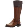 Stiefel TAMARIS "Tamaris Stiefel Leder/Textil", Damen, Gr. 37, muscat, Leder, Textil, casual, Schuhe