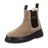 Chelseaboots GANT "Sistown", Damen, Gr. 36, beige, Veloursleder, casual, Schuhe, Winterboots, Schlupfboots mit Strecheinsatz und Plateausohle