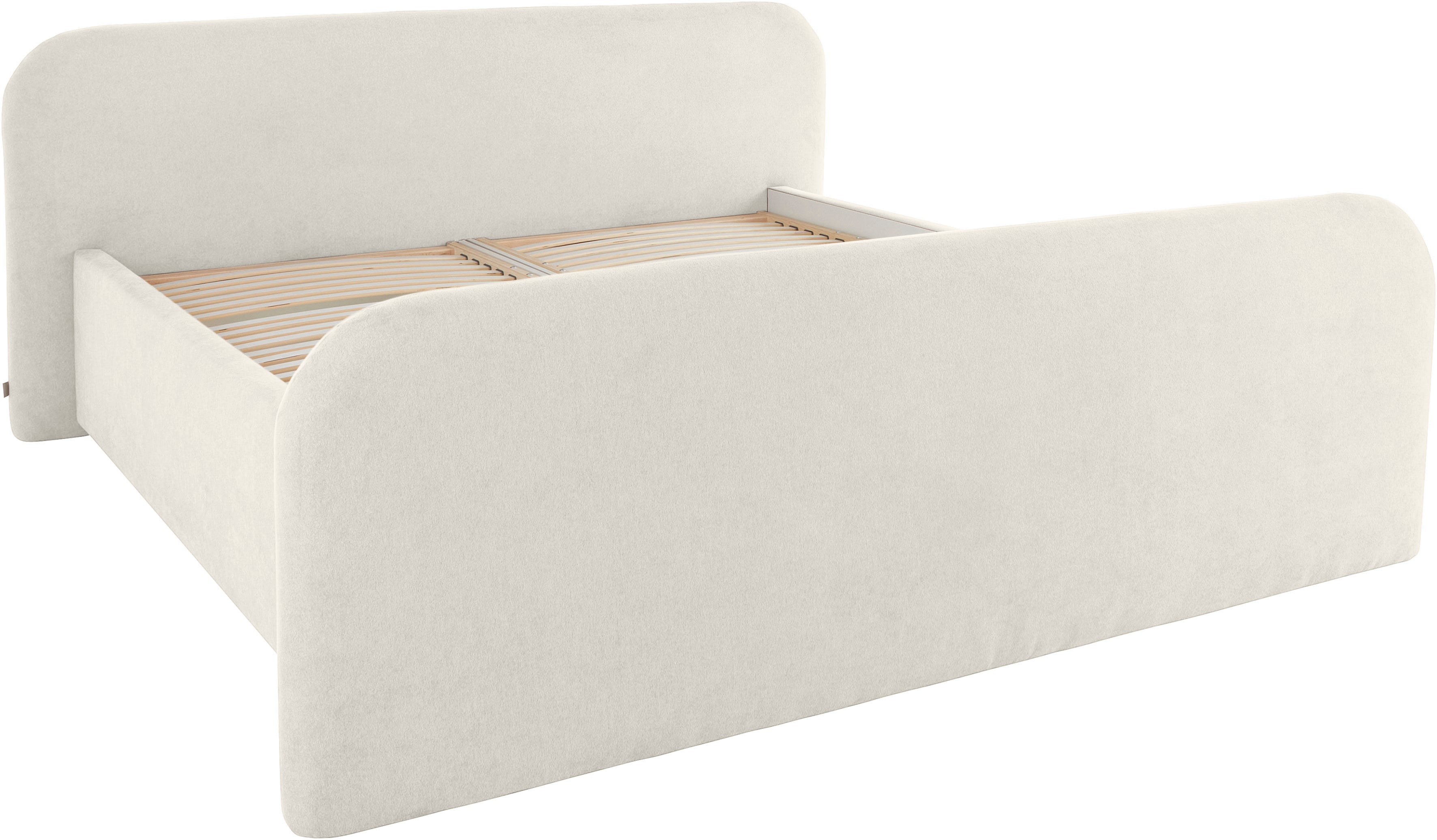 Polsterbett "Cleomi inklusive Bettkasten, in H2, H3 & H4 erhältlich", creme, B:202cm H:96cm L:224cm, LEGER HOME BY LENA GERCKE, Betten, in verschiedenen Breiten erhältlich Image
