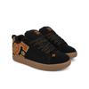 Sneaker DC SHOES "Court Graffik", Gr. 6,5(38,5), schwarz, braun, gum, 57.05% Leder, 28.2% Synthetikmaterial, 13.87% Polyester, 0.88% Textil, Schuhe