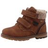 Winterboots TOM TAILOR, Kinder, Gr. 24, braun (cognac), Lederimitat, casual, Schuhe, mit Tex-Membrane