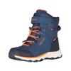 Winterstiefel TROLLKIDS "KIDS HAFJELL WINTER BOOTS XT", Gr. 28, nordic blau, mystic blau, flame orange, Synthetik, Textil, sportlich, Schuhe, wasserdicht, Klettverschluss, reflektierende Details
