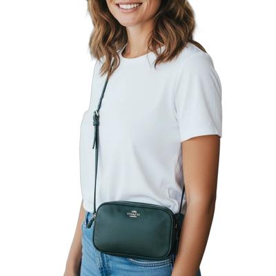Coach Bags | Coach Mini Camera Bag Duel Zip Gold Tone Hardware Great Condition Crossbody | Color: Green | Size: Os