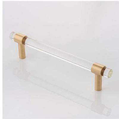 Anthropologie Accents | Anthropologie Gold And Acrylic Handle Cabinet Drawer Pull | Color: Gold | Size: Os
