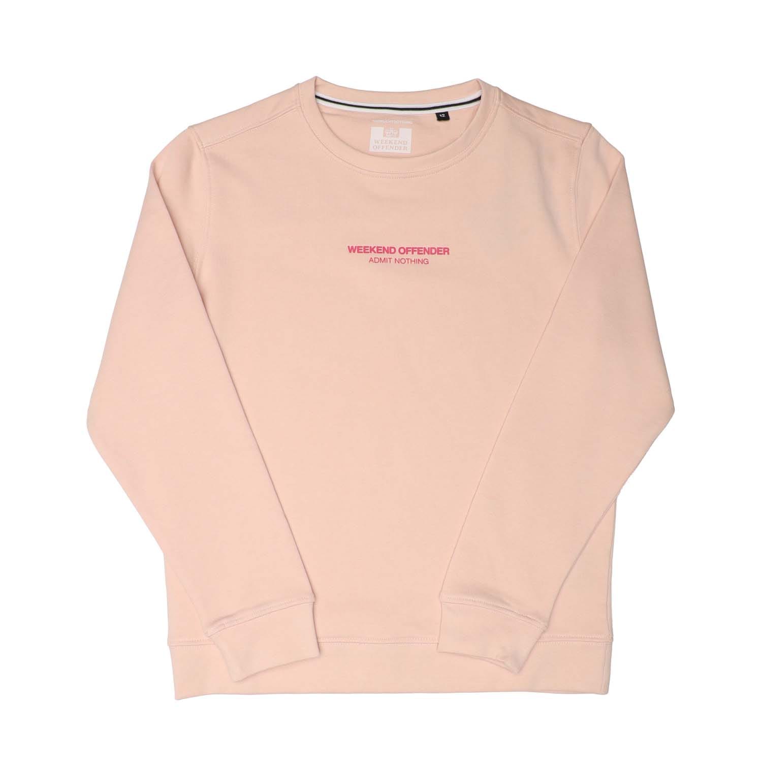 Weekend Offender Boys Boy's Junior Sweatshirt in Blush Cotton - Size 8Y | Weekend Offender Sale | Discount Designer Brands