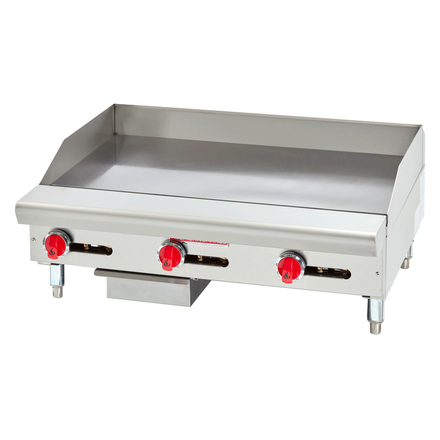 American Range ARSTG-60 LP 60" Gas Commercial Griddle w/ Thermostatic Controls - 1" Steel Plate, Liquid Propane, Stainless Steel, Gas Type: LP