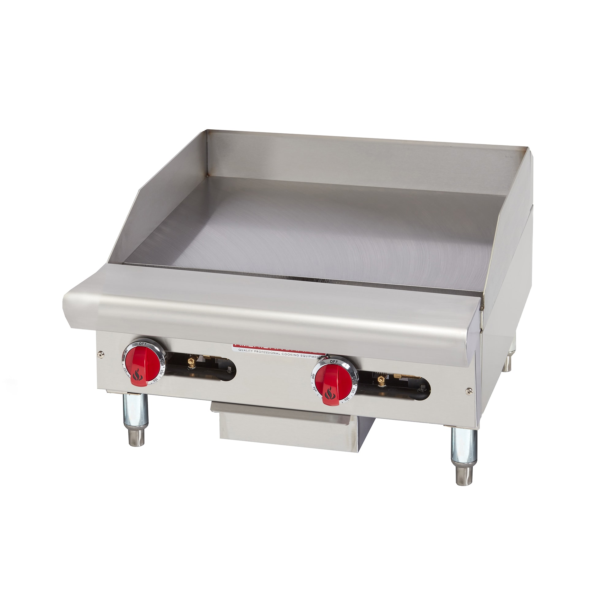American Range ARSTG-12 NG 12" Gas Commercial Griddle w/ Thermostatic Controls - 1" Steel Plate, Natural Gas, Stainless Steel, Gas Type: NG