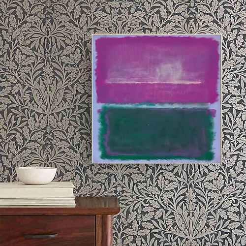 Berühmter Mark Rothko, farbenfrohes abstraktes Kunstwerk, handgemaltes Leinwandgemälde, moderne Wandkunst für Galerie, Wohnzimmer, Heimdekoration, gespannter Rahmen, fertig zum Aufhängen oder Image