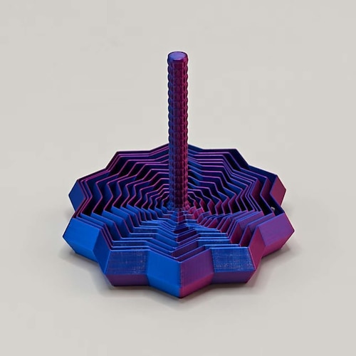 Erweitern Sie das sensorische Zappel-Stern-Dekompressionsspielzeug mit sechseckigem Griff, 3D-gedruckter Begleiter zum Stressabbau, wabenförmiges, wirbelndes Spiraldesign für Konzentration und Image