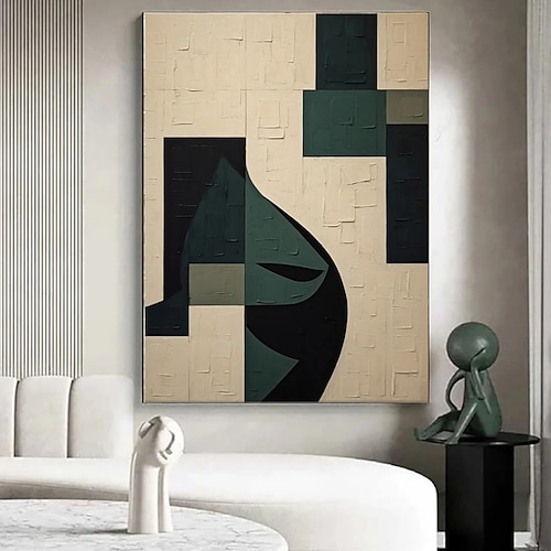 handgefertigte Ölgemälde Leinwand Wandkunst Dekoration moderne einfache abstrakte für Wohnkultur gerollt rahmenlose ungedehnte Malerei Image