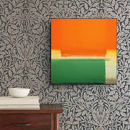 Berühmter Mark Rothko, farbenfrohes abstraktes Kunstwerk, handgemaltes Leinwandgemälde, moderne Wandkunst für Galerie, Wohnzimmer, Heimdekoration, gespannter Rahmen, fertig zum Aufhängen oder Image