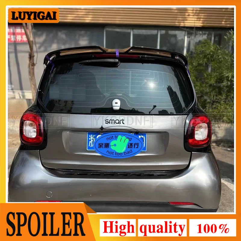 Per Mercedes-Benz Smart 451 453 Fortwo Forfour Hardtop di Alta Qualità In Plastica ABS Tetto Spoiler Tronco Boot Ala Spoiler 2009-2019