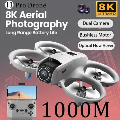 New I1Pro Mini Drone Brushles Motor Professional 8K HD Camera Optical Flow RC 5G WiFi GPS Obstacle Avoidance Quadcopter Toy Gift