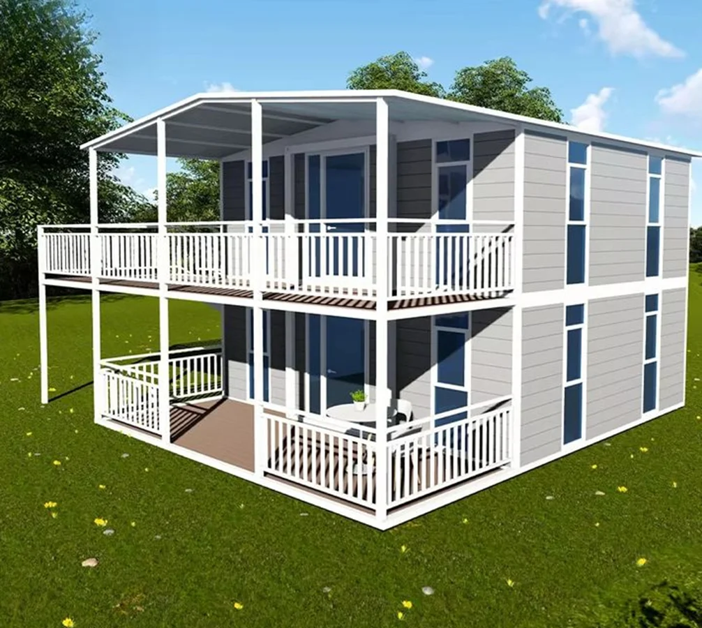 Modern Design Double-Story Luxury Container House Customizable Micro-Home with 1-3 Bedrooms Prefabricated Modular House